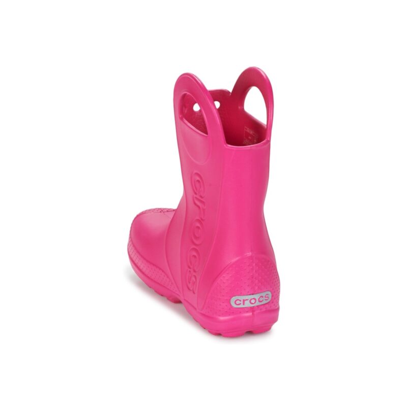 Stivali Crocs HANDLE IT RAIN BOOT Rosa - Stivali da pioggia Bambina - 5