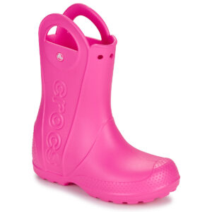 Stivali bambini ragazza Crocs  Handle It Rain Boot K  Rosa Crocs 198445173431