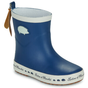 Stivali bambini ragazza Tartine Et Chocolat  TC WELLY PATCH  Blu Tartine Et Chocolat 3663890559491