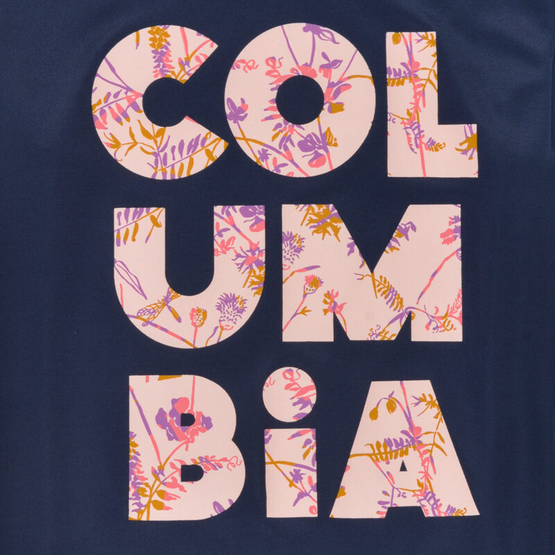 Columbia PETIT POND GRAPHIC M&auml;dchen-T-Shirt, blau, Kurzarm - Gr&ouml;&szlig;e 3