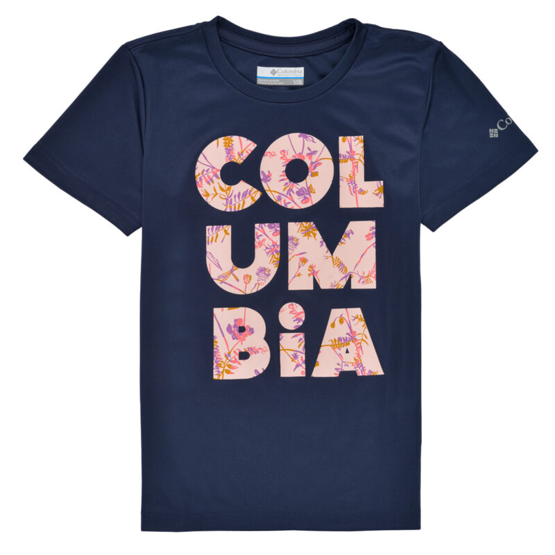 Columbia PETIT POND GRAPHIC M&auml;dchen-T-Shirt, blau, Kurzarm - Gr&ouml;&szlig;e 1