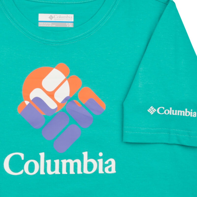 T-shirt ragazza Columbia Valley Creek Short Sleeve Graphic Shirt Blu T-shirt maniche corte Bambina - 3