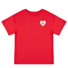 T-Shirt M&auml;dchen Converse VALENTINE'S DAY BF TEE Rot T-Shirt kurze &Auml;rmel M&auml;dchen - 1