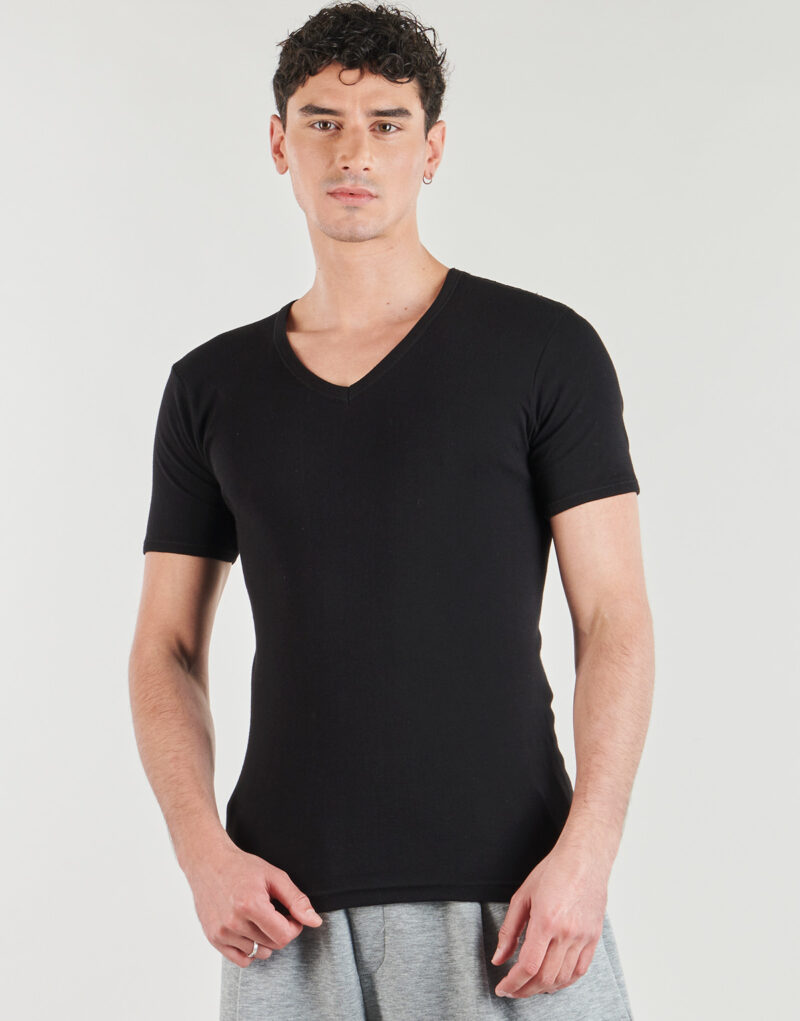 T-shirt Eminence HERITAGE PUR COTON COL V Nero - T-shirt maniche corte Uomo - 2