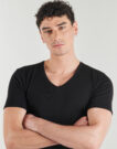 T-shirt Eminence HERITAGE PUR COTON COL V Nero - T-shirt maniche corte Uomo - 5