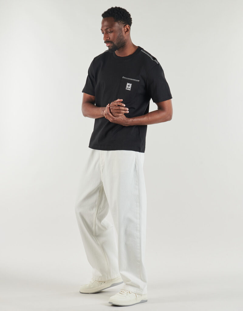 T-shirt HUGO Darro Nero T-shirt maniche corte Uomo - 3