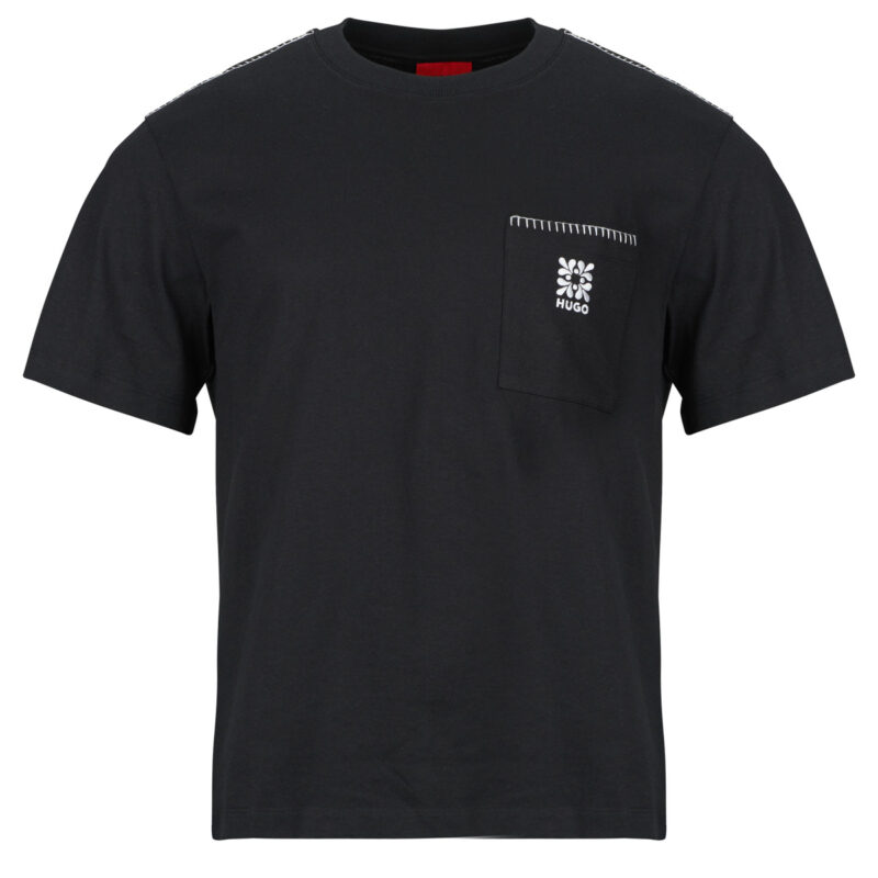 T-shirt HUGO Darro Nero T-shirt maniche corte Uomo - 1