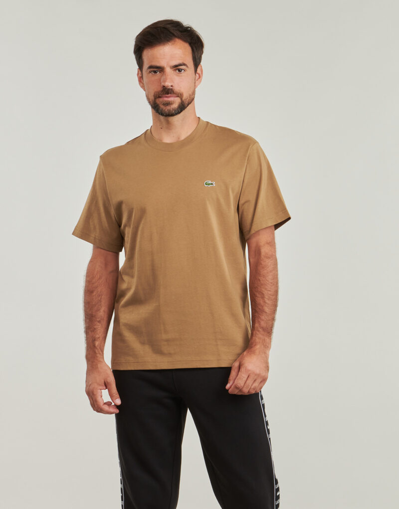 T-shirt Lacoste T-shirt &agrave; manches courtes marron pour homme TH7318 - 2