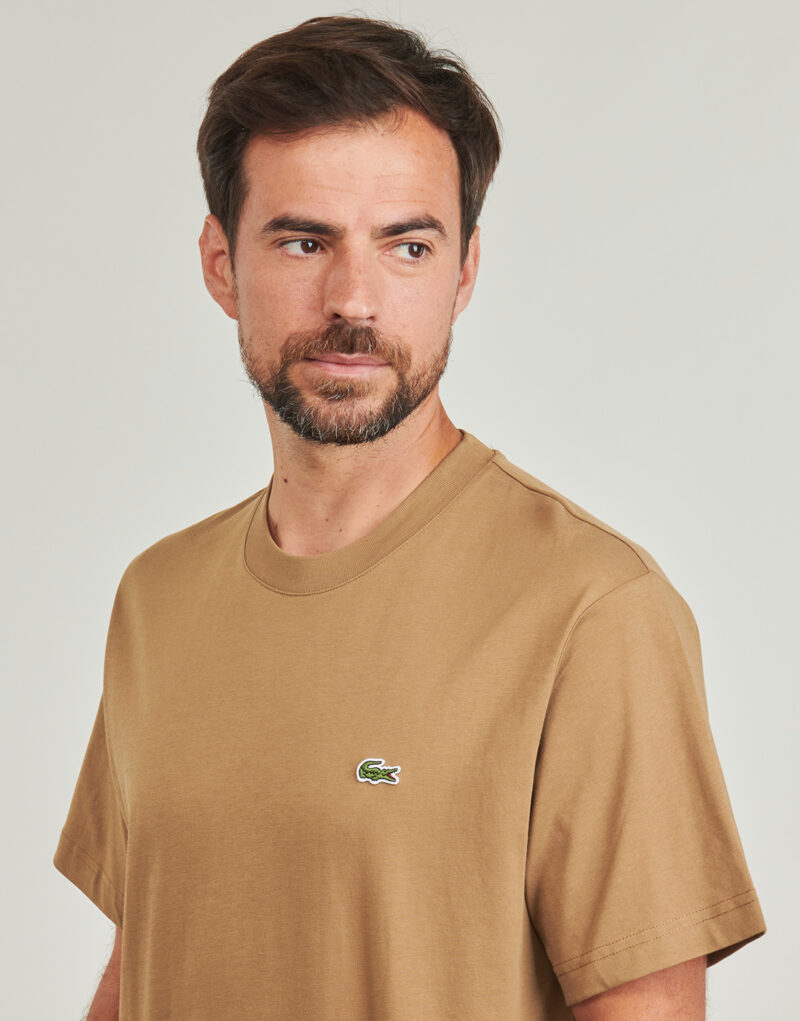 T-shirt Lacoste T-shirt &agrave; manches courtes marron pour homme TH7318 - 5