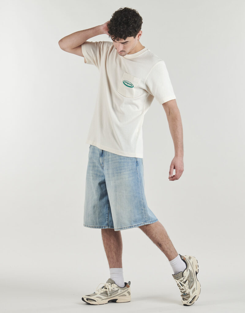 Patagonia M'S MW '95 T-shirt &agrave; poche avec logo ovale beige - T-shirt &agrave; manches courtes pour homme - Taille 3
