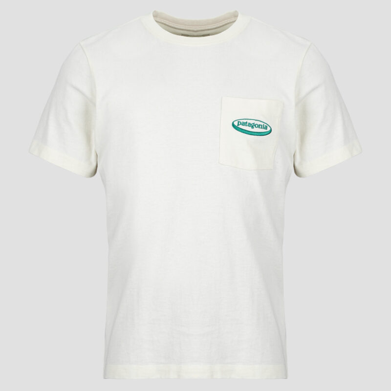 Patagonia M'S MW '95 T-shirt &agrave; poche avec logo ovale beige - T-shirt &agrave; manches courtes pour homme - Taille 1