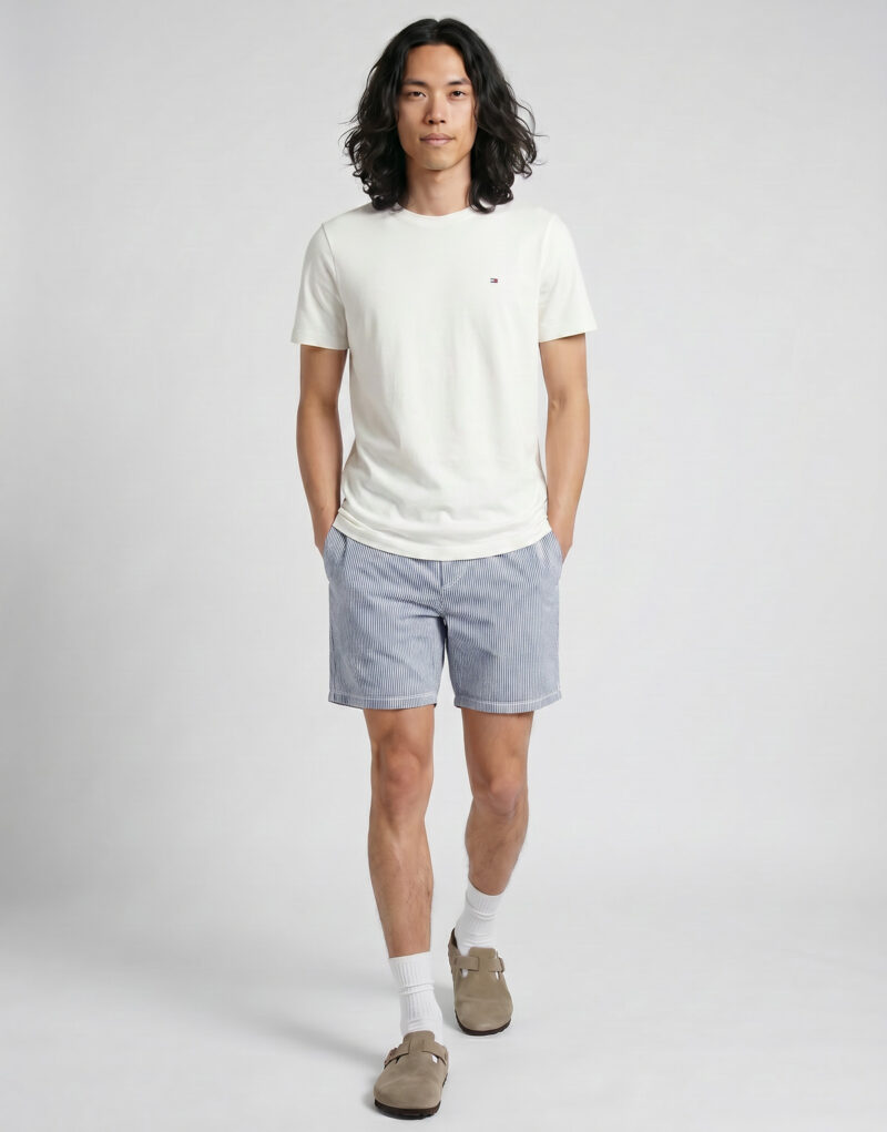 Tommy Hilfiger T-shirt ESS SEASONAL REG FIT SOLID TEE Beige - Men's short-sleeved T-shirt - 2