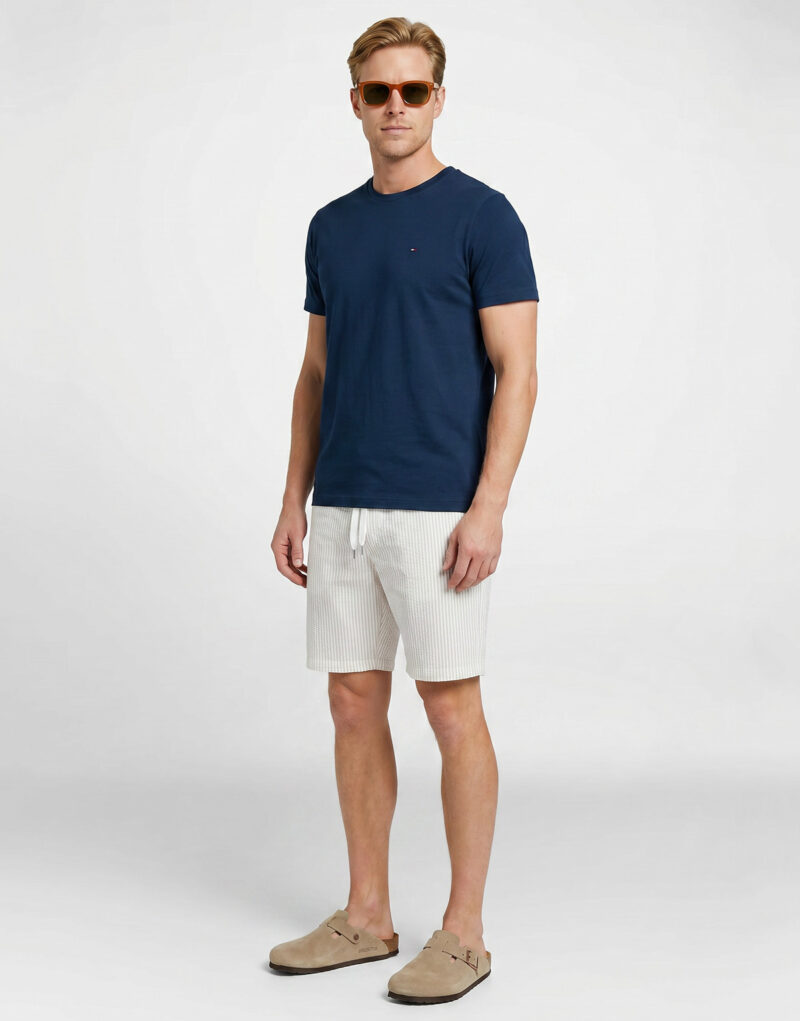 Tommy Hilfiger T-shirt ESS SEASONAL REG FIT SOLID TEE Marine - Men's short-sleeved T-shirt - 3