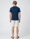 Tommy Hilfiger T-shirt ESS SEASONAL REG FIT SOLID TEE Marine - Men's short-sleeved T-shirt - 4