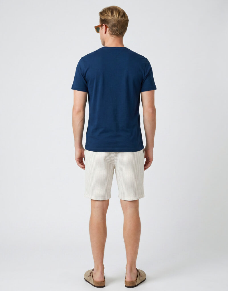 Tommy Hilfiger T-shirt ESS SEASONAL REG FIT SOLID TEE Marine - Men's short-sleeved T-shirt - 4