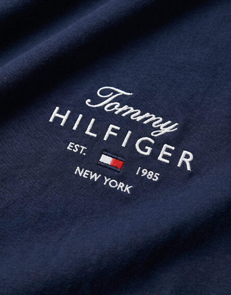 Camiseta de manga larga Tommy Hilfiger SCRIPT STACK LS REGULAR TEE Marine - Camisetas de manga larga para hombre - 5
