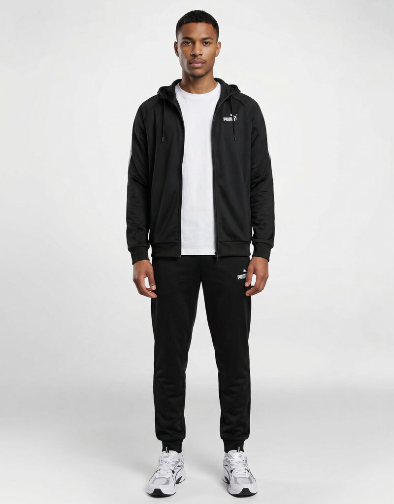 Tuta Puma Hooded Poly Suit Nero - Tuta Uomo - 2