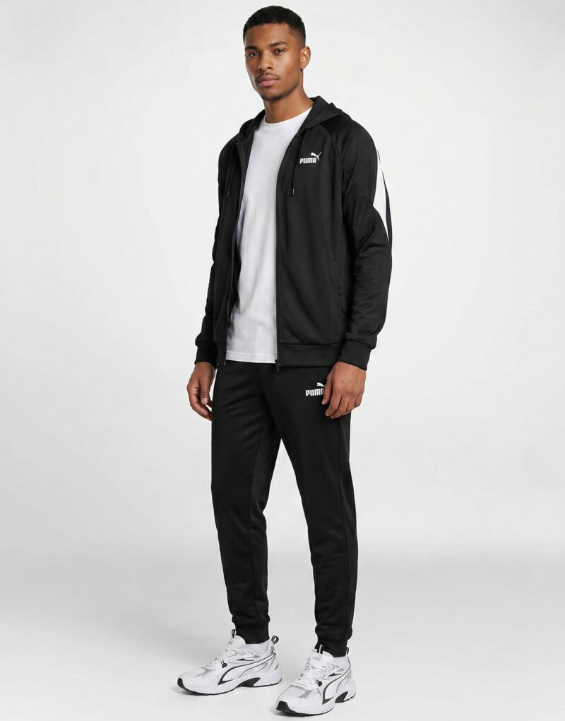 Tuta Puma Hooded Poly Suit Nero - Tuta Uomo - 3