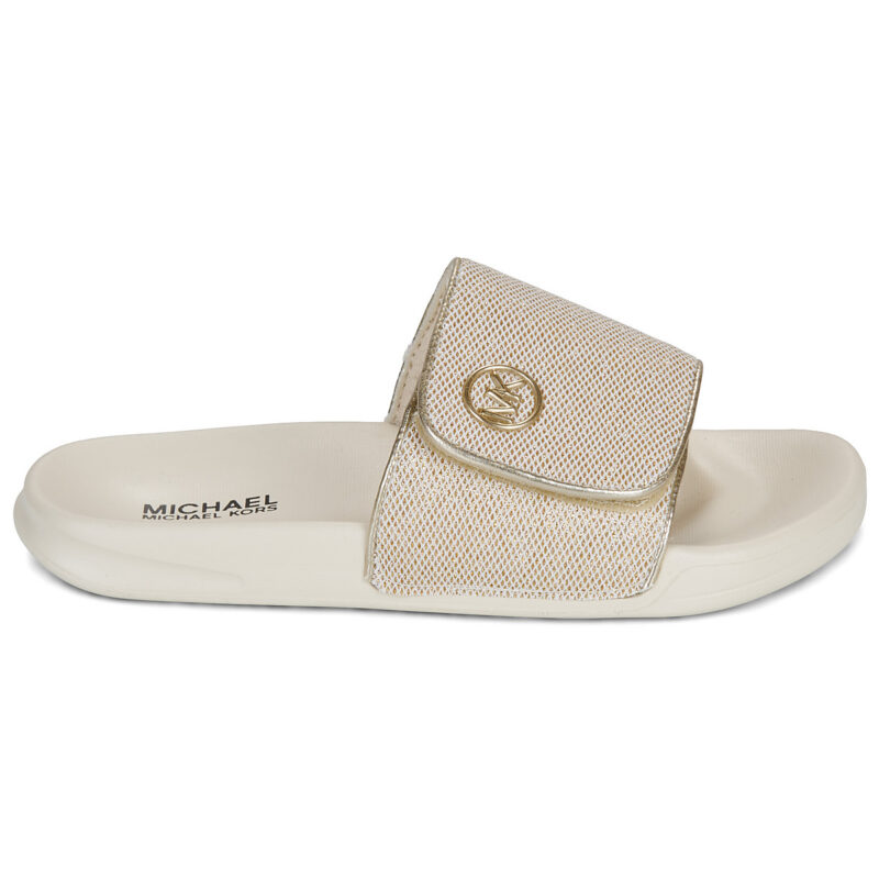 ragazza MICHAEL Michael Kors JETT DARBY Oro ciabatte Bambina - 2