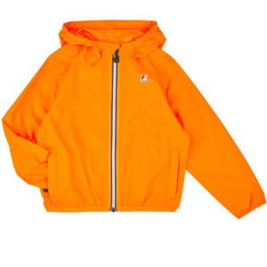 giacca a vento ragazza K-Way  LE VRAI PETIT CLAUDE 4.0 100 % NYLON RECYCLED  Arancio K-Way 8059005207022