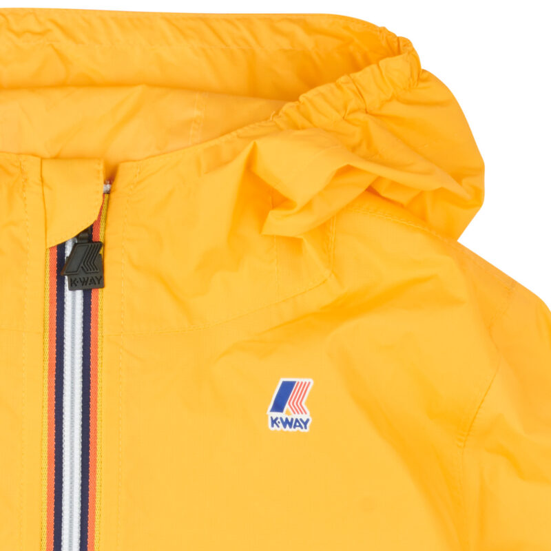 chica rompevientos K-Way LE VRAI PETIT CLAUDE 4.0 100% NYLON RECICLADO Cortavientos amarillo para ni&ntilde;a - 3