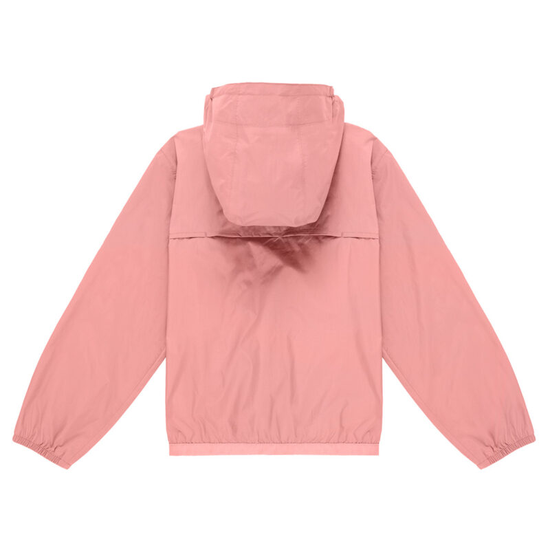 giacca a vento ragazza K-Way LE VRAI PETIT CLAUDE 4.0 100 % NYLON RECYCLED Rosa giacca a vento Bambina - 2