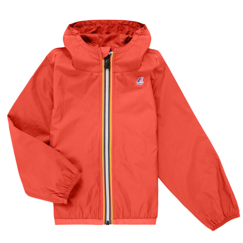 chica rompevientos K-Way LE VRAI PETIT CLAUDE 4.0 100% NYLON RECICLADO Cortavientos rojo para ni&ntilde;a - 1