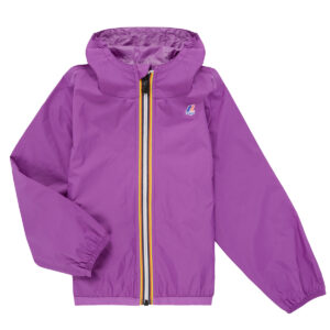 giacca a vento ragazza K-Way  LE VRAI PETIT CLAUDE 4.0 100 % NYLON RECYCLED  Viola K-Way 8059005207343