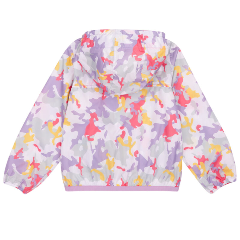 giacca a vento ragazza K-Way P. LE VRAI 3.0 CLAUDE GRAPHIC Multicolore giacca a vento Bambina - 2