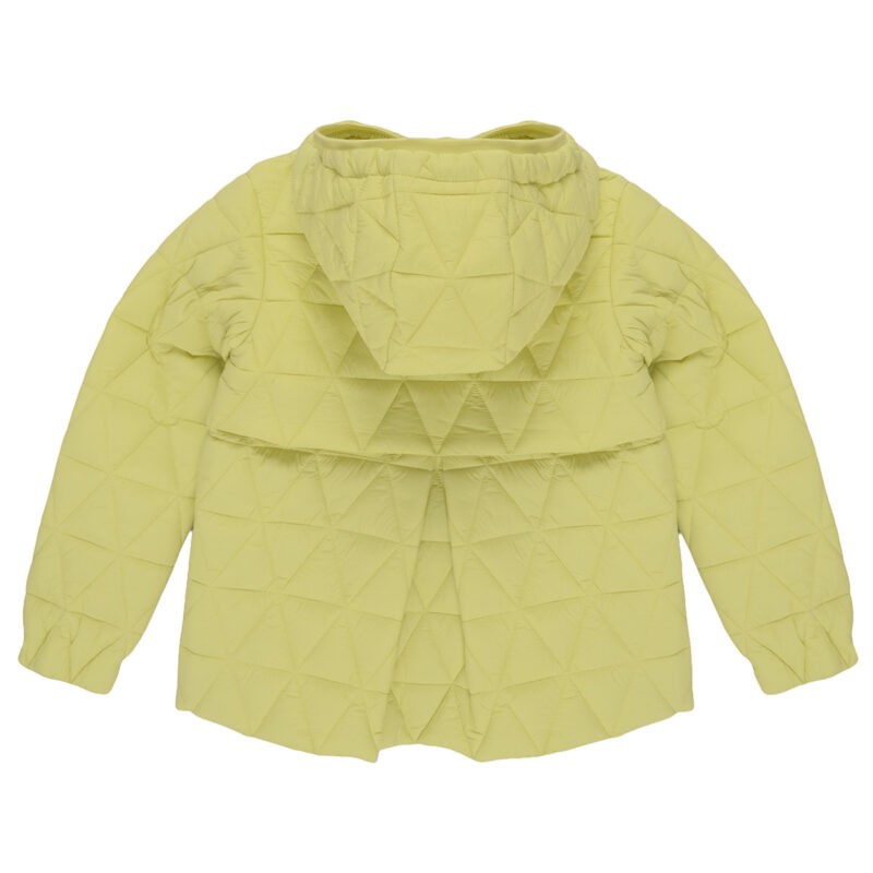 giacca a vento ragazza K-Way P. MADLAINE DIAMOND QUILTED WARM Giallo giacca a vento Bambina - 2