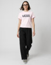 T-shirt Vans FLYING V CREW SS TEE Rosa T-shirt maniche corte Donna - 2