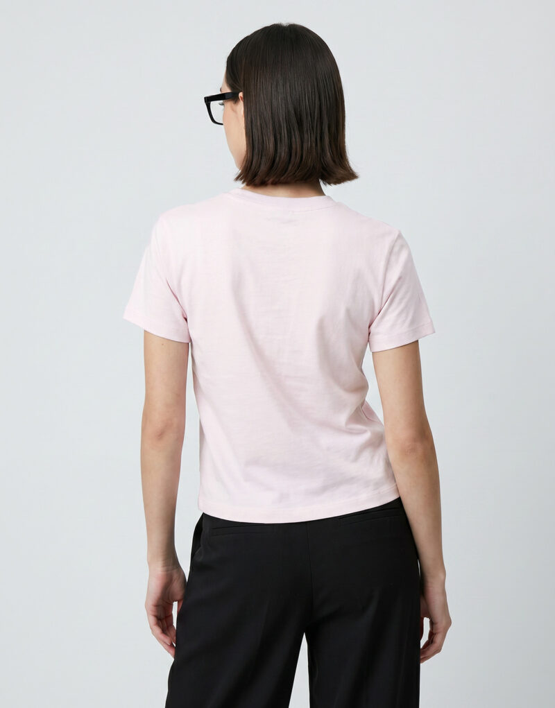 T-shirt Vans FLYING V CREW SS TEE Rosa T-shirt maniche corte Donna - 4