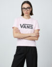 T-shirt Vans FLYING V CREW SS TEE Rosa T-shirt maniche corte Donna - 5