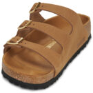 BIRKENSTOCK Florida Nubuck / Mink / Stretto Marrone Ciabatta Donna - 3