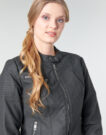 Giacca in pelle Only ONLMELANIE Nero Giacche in pelle Donna - 5