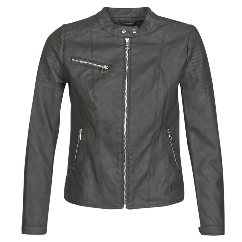Giacca in pelle Only ONLMELANIE Nero Giacche in pelle Donna - 1