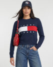 Maglione Tommy Jeans TJW FLAG CREW NECK SwEATER Marine Maglioni Donna - 2
