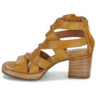 Airstep / AS98 ALCHA HIGH Gelbe Damensandalen - Gr&ouml;&szlig;e 4
