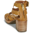 Airstep / AS98 ALCHA HIGH Gelbe Damensandalen - Gr&ouml;&szlig;e 5