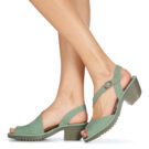 Fly London WYNO Verde Sandali con tacco Donna - 8
