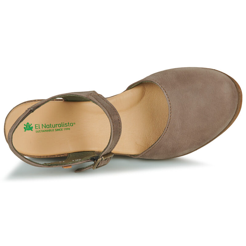 El Naturalista LEAVES Marrone Sandali con zeppa Donna - 6