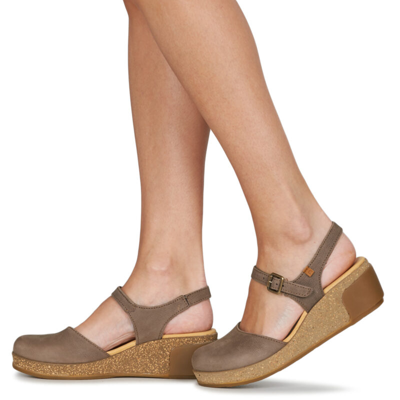 El Naturalista LEAVES Marrone Sandali con zeppa Donna - 8