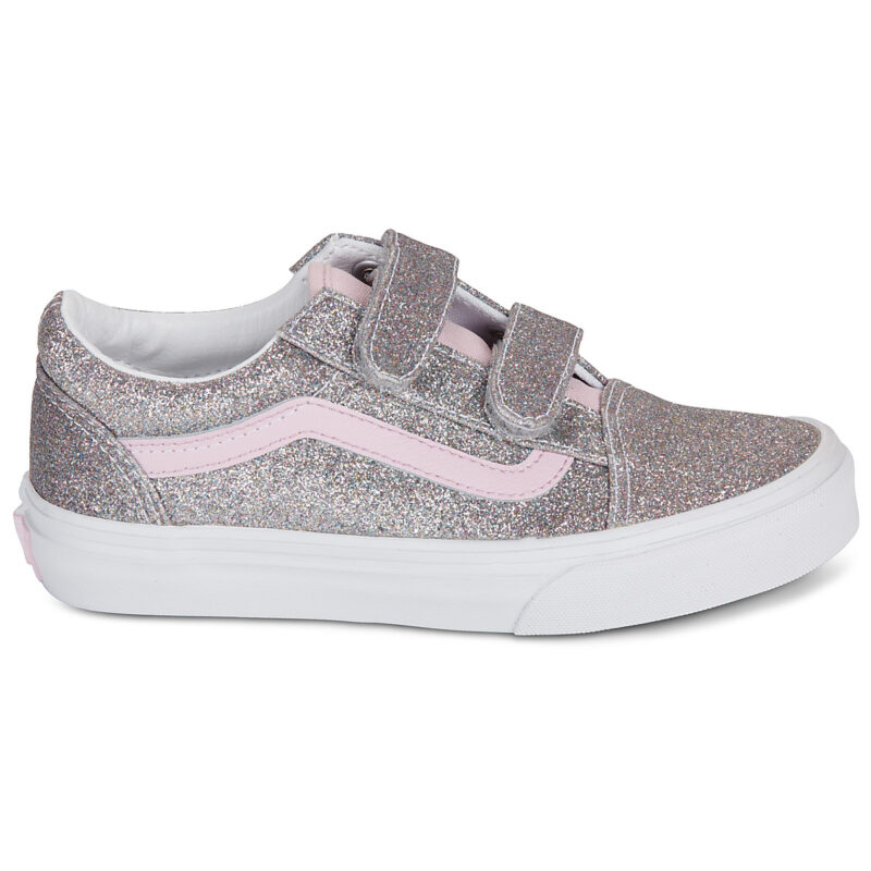 Vans Old Skool V Argento - Sneakers Bambina - 2