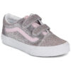 Scarpe bambini ragazza Vans  Old Skool V  Argento Vans 198268691235