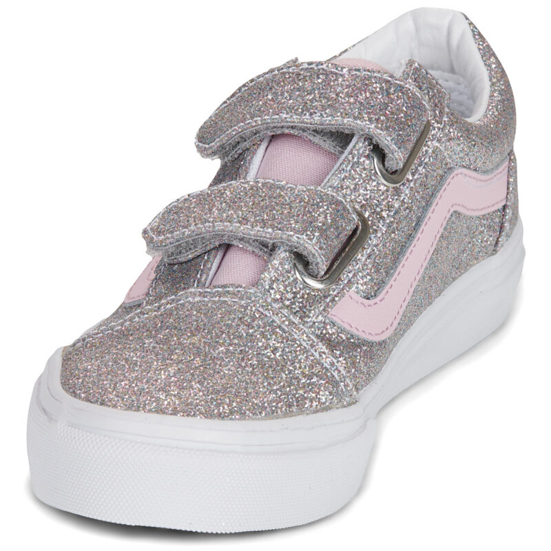 Vans Old Skool V Argento - Sneakers Bambina - 3