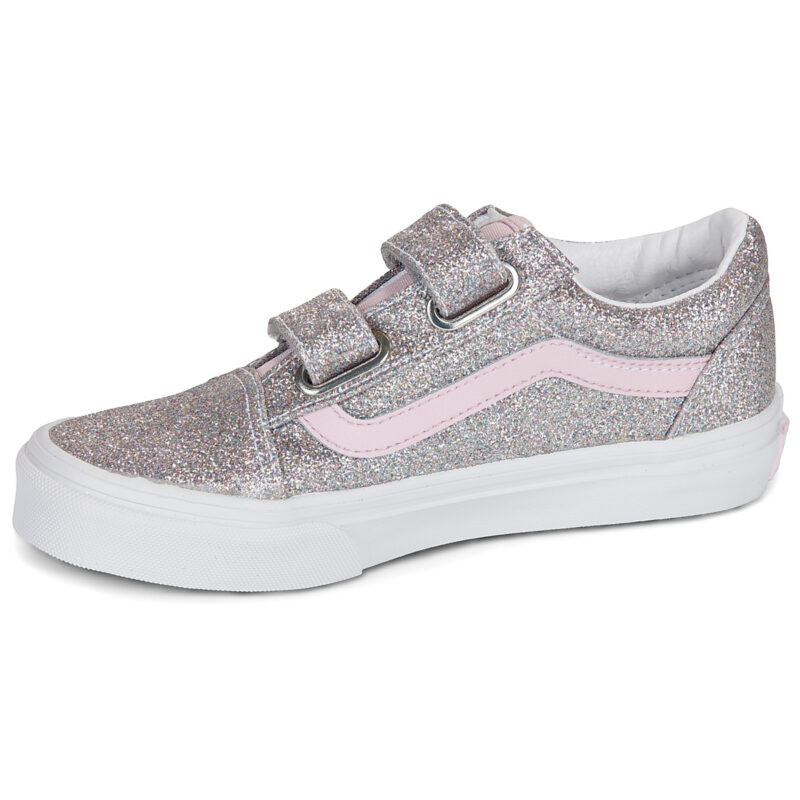 Vans Old Skool V Argento - Sneakers Bambina - 4