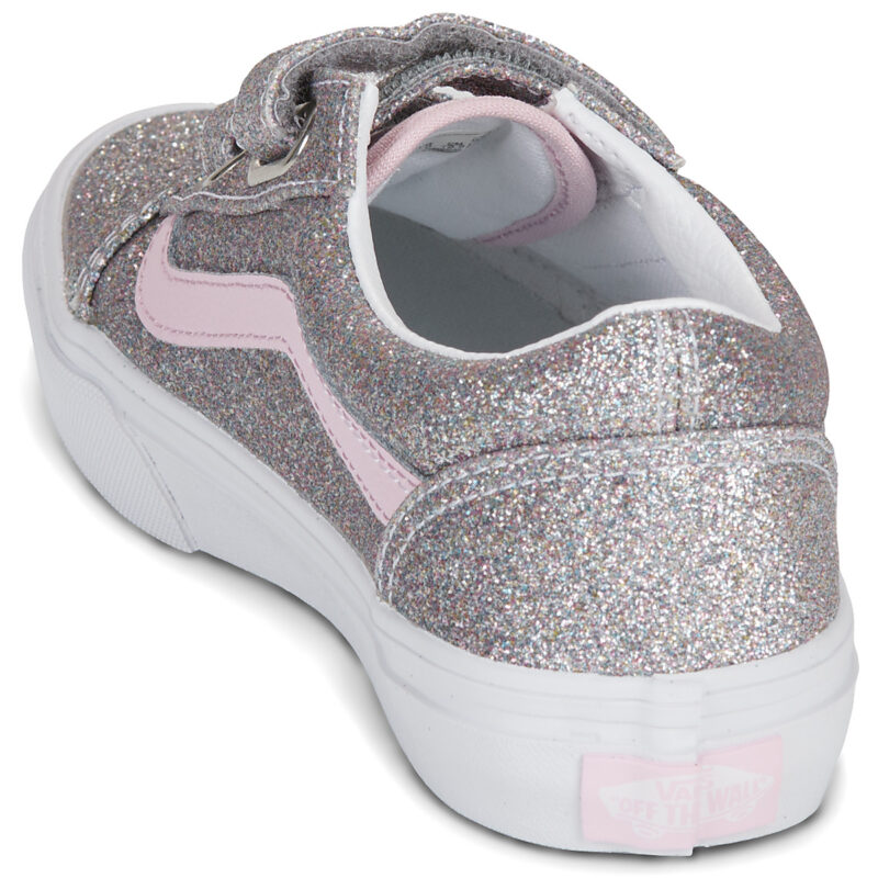 Vans Old Skool V Argento - Sneakers Bambina - 5