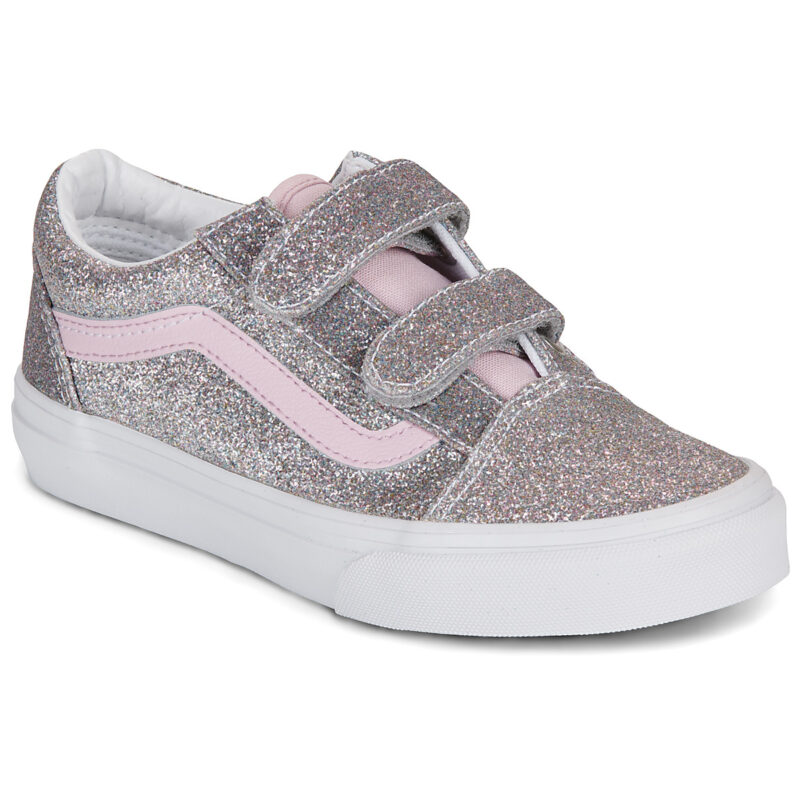 Vans Old Skool V Argento - Sneakers Bambina - 1