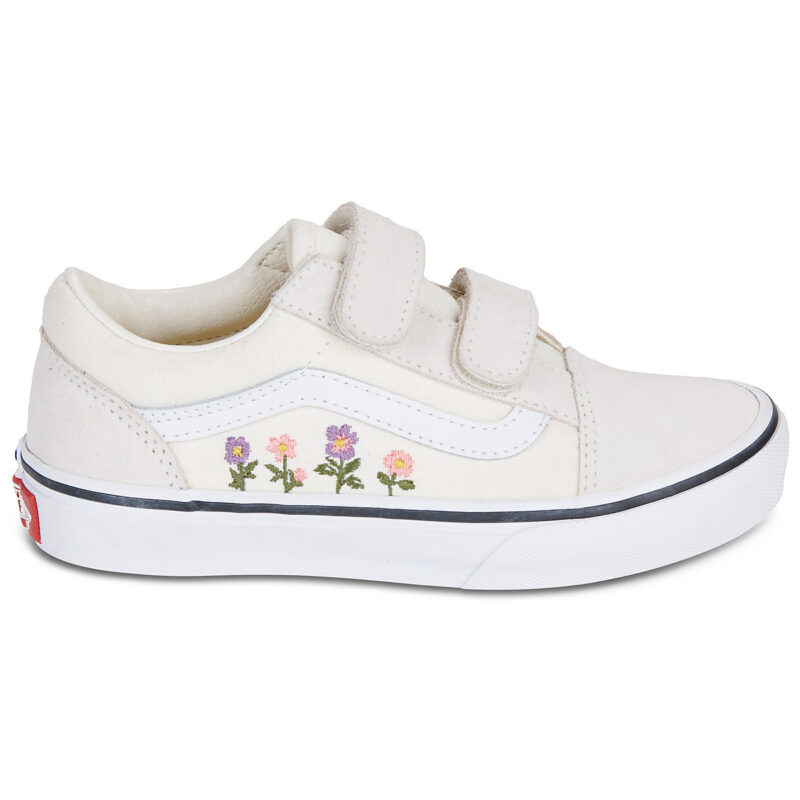Vans Old Skool V Bianco - Sneakers Bambina - 2