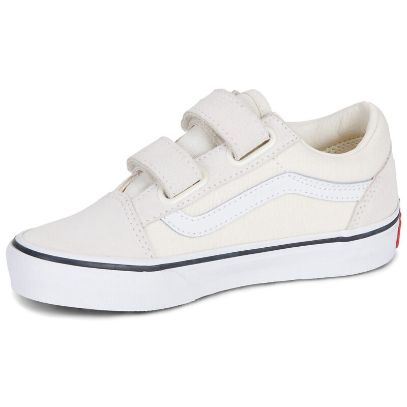 Vans Old Skool V Bianco - Sneakers Bambina - 4